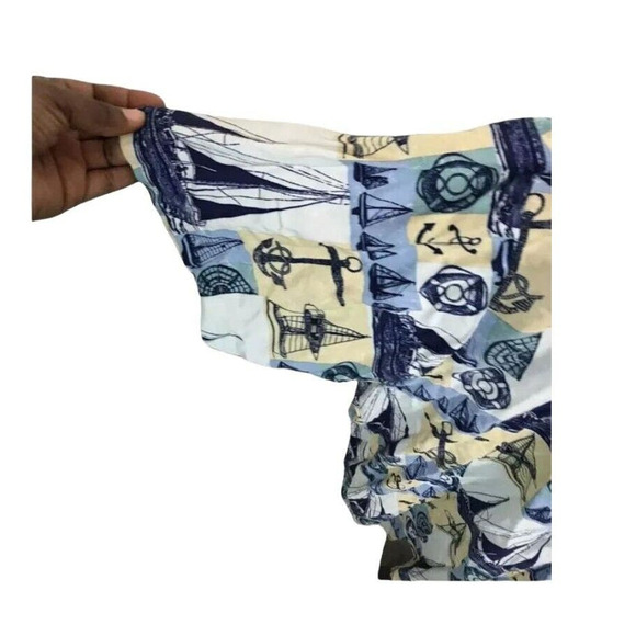 Munsingwear Mens Hawaiian Button Up Shirt Short Sleeve Blue Size XXL Set of 2 - Picture 9 of 12